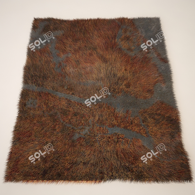 Hairy 4 Carpets Collection 3D model image 2