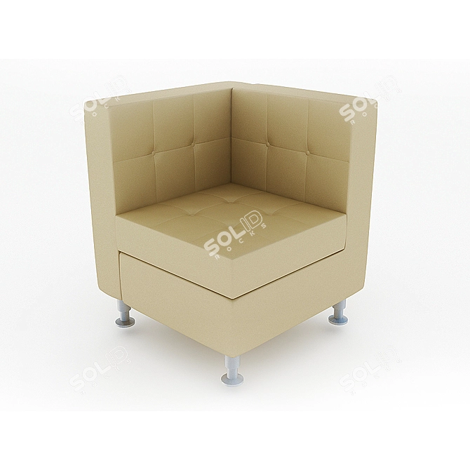 Office Chair: Versatile Modular Sofa 3D model image 1