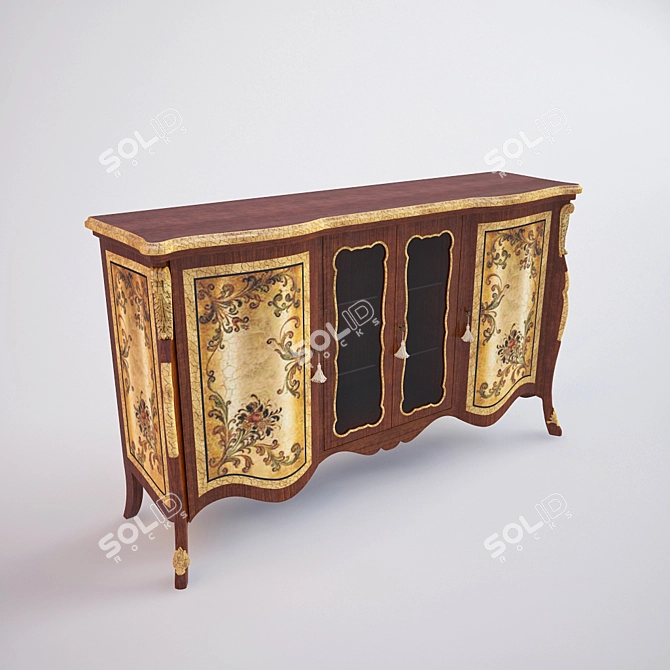 Luxury Andrea Fanfani Dresser 3D model image 1