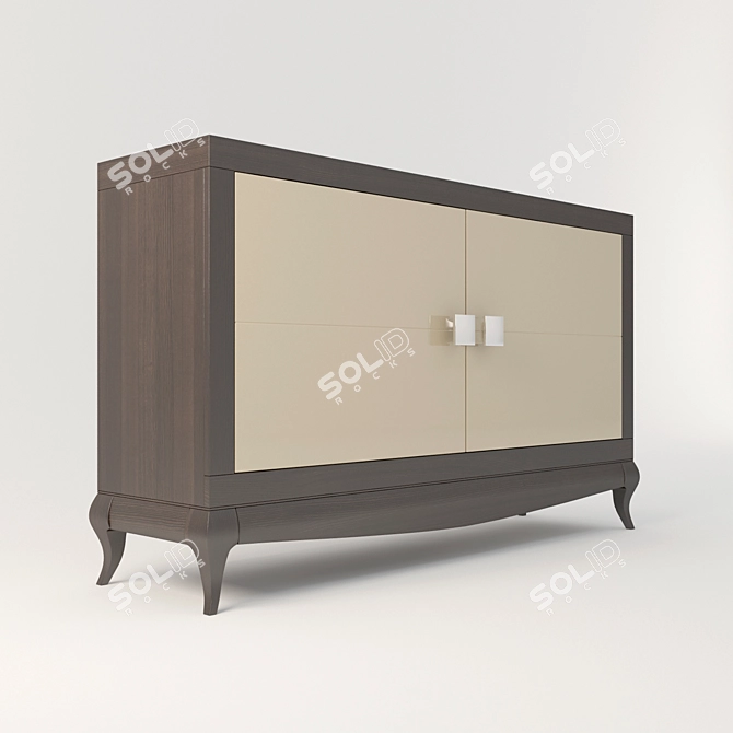 Elegant TV Stand 3D model image 3