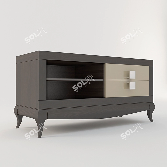 Laviano TV Stand - Classic Elegance 3D model image 2