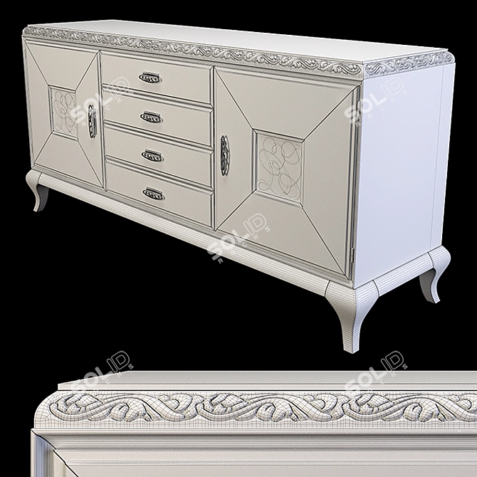 Elegant Giorgiocasa Casa Bella Dresser 3D model image 3
