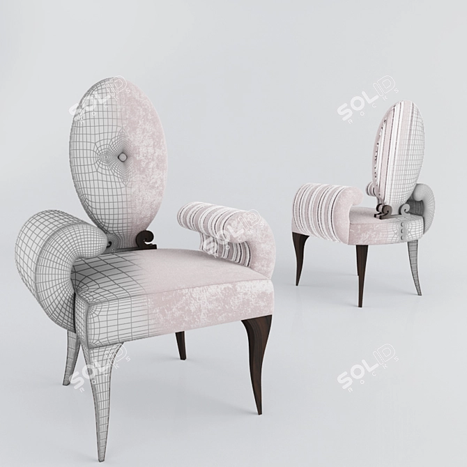 MERONI Chair: Elegant Design, Italian Quality 3D model image 2