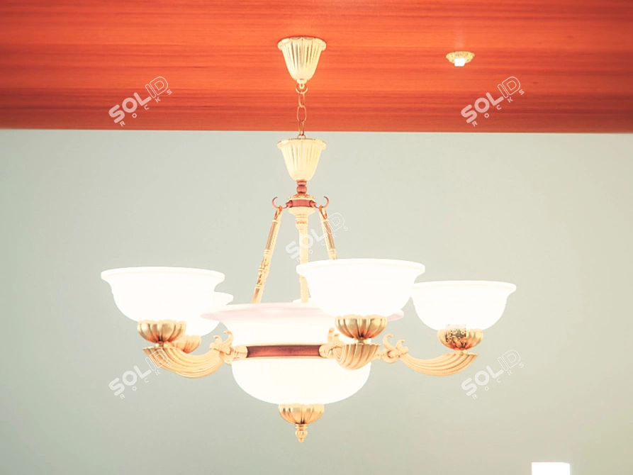 Elegant Provence Lamp 3D model image 2