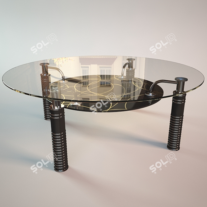 Elegant Bently Trade Coffee Table 3D model image 1