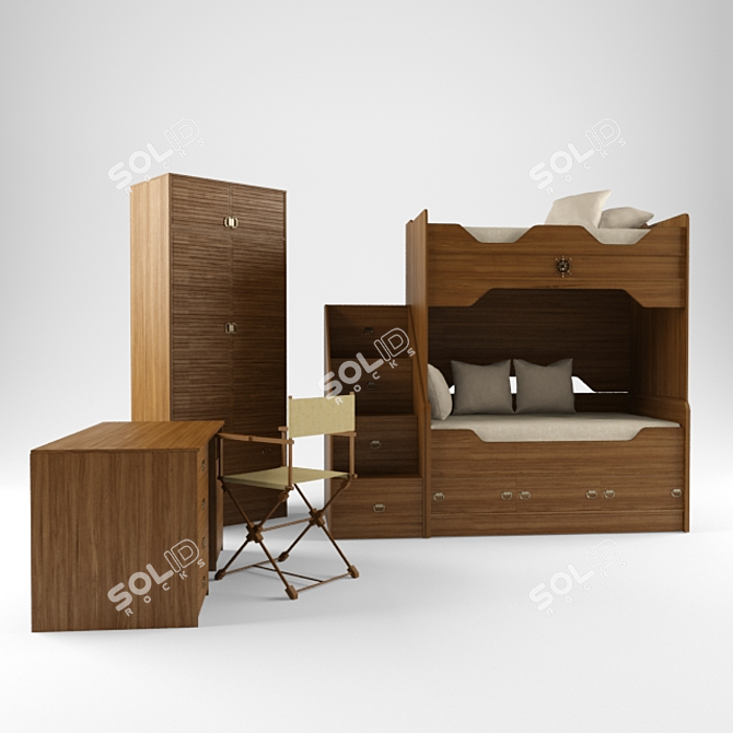 Goleta Kids Room Set 3D model image 1