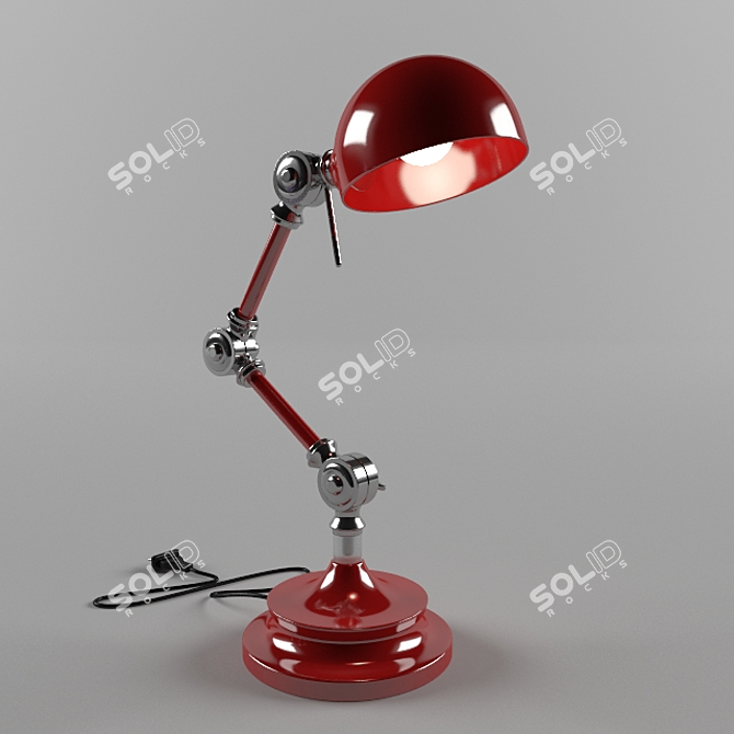 Efficient Desk Lamp 3D model image 2