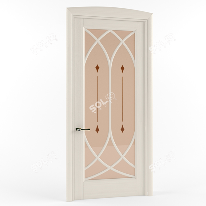 Modern Classic Interior Door 3D model image 1