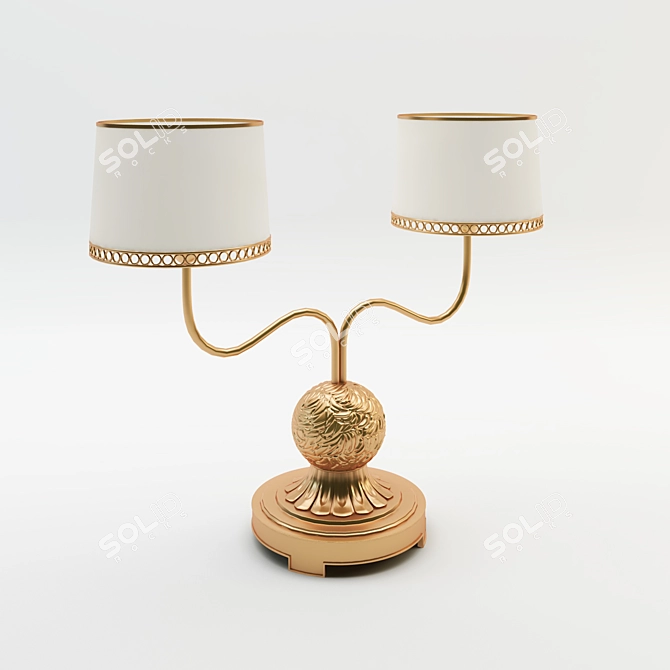 Regal Elegance Floor Lamp 3D model image 1