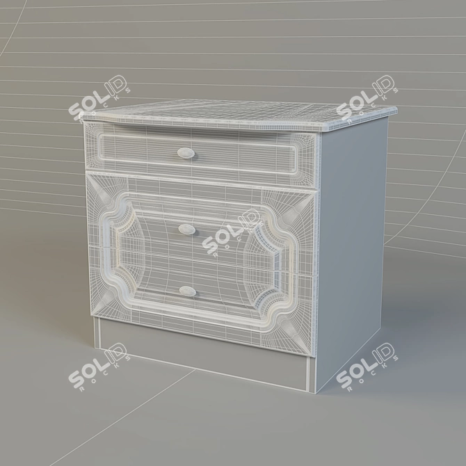 Classic Bedside Table - Victoria 3D model image 2