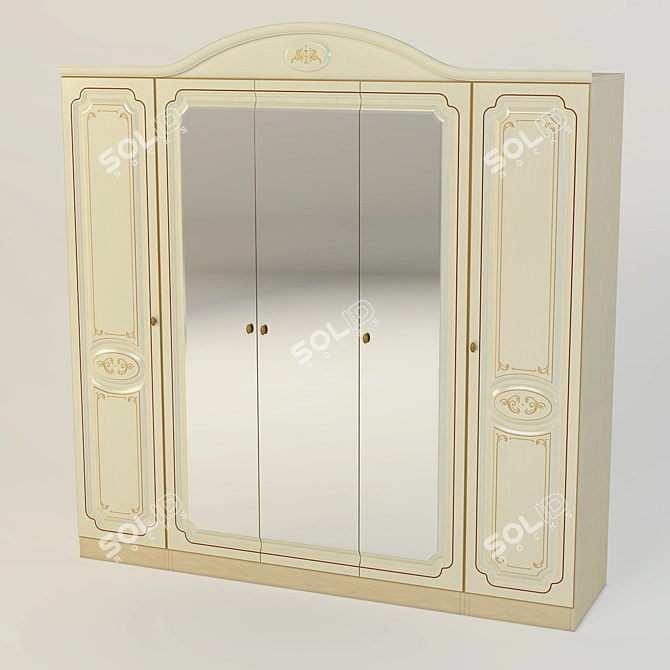 Victoria Classic Closet - Timeless Elegance 3D model image 1