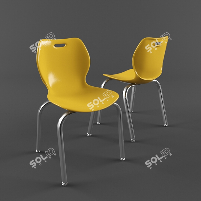 IW418 Wave Chair 3D model image 1