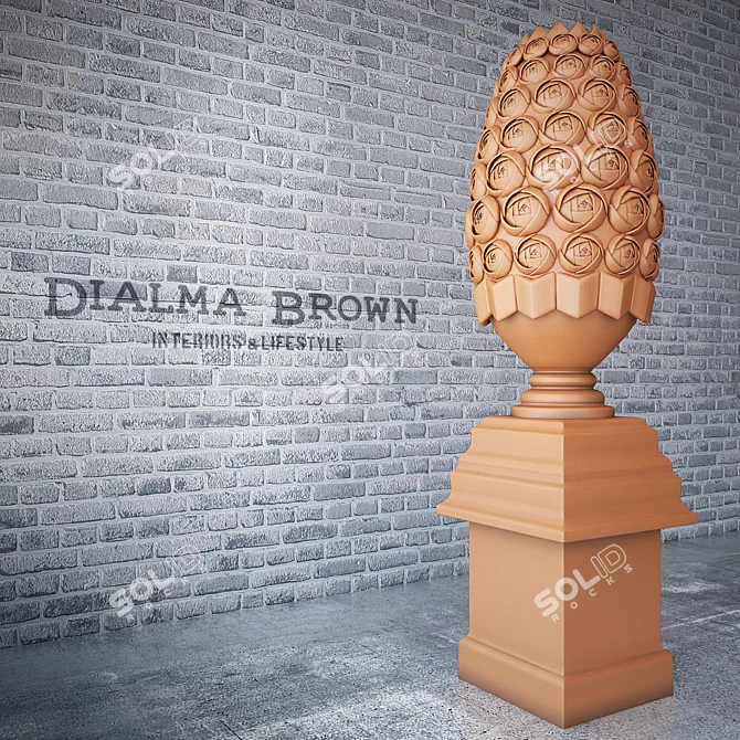 Modern Decor Element: Dialma Brown 3D model image 1