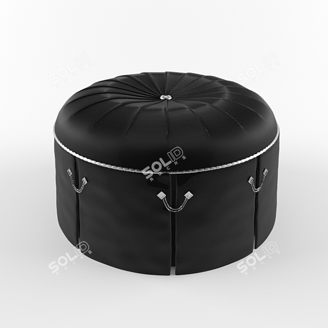 Luxurious MIA48 Ottoman by Marge Carson 3D model image 1