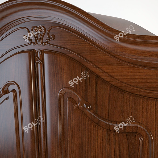 Elegant Classic Cupboard 3D model image 3