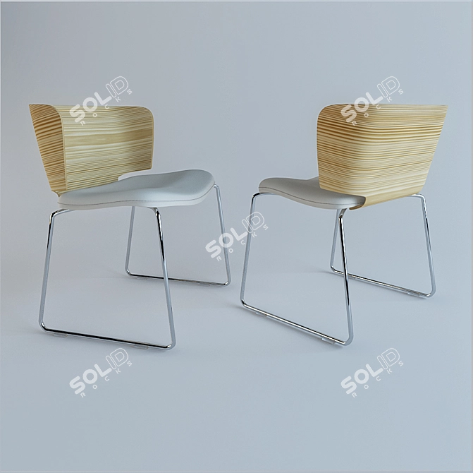 Modern Ergonomic Chair 3D model image 2