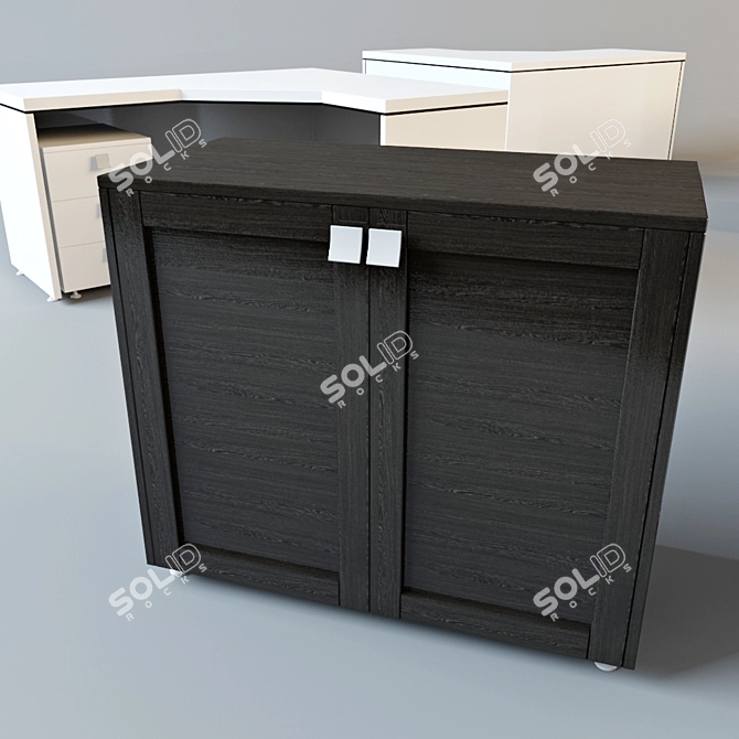 Modern Office Furniture 3D model image 2