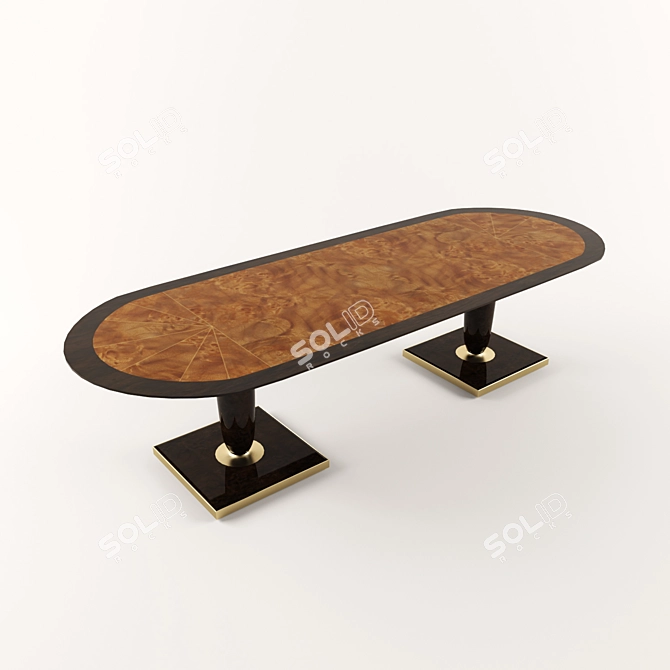 Elegant Dining Table 3D model image 1