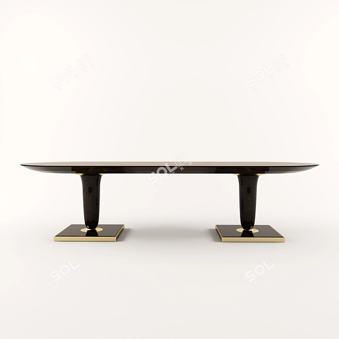 Elegant Dining Table 3D model image 2