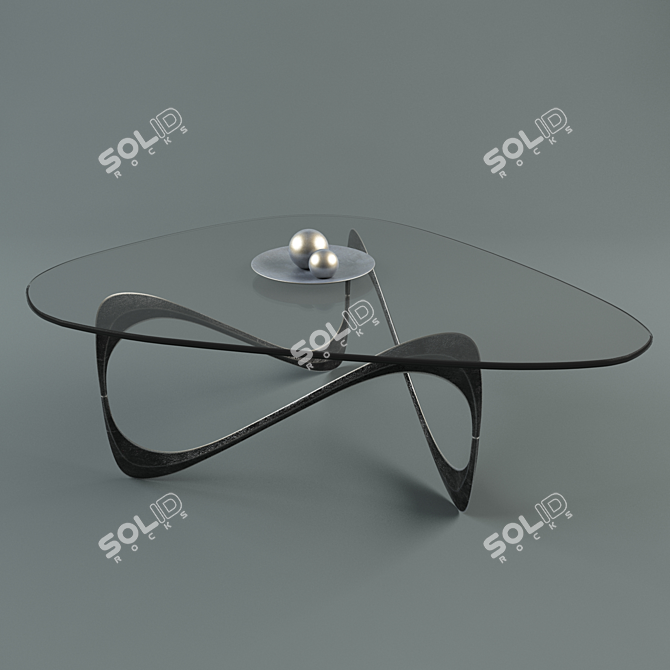 Sleek Contemporary Coffee Table 3D model image 1