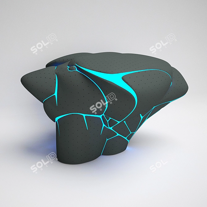 Galactic Boulder: Innovative Climbing Design 3D model image 1