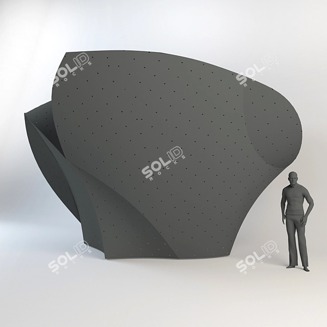 Walltopia 3D Curves: Ultimate Climbing Experience 3D model image 3