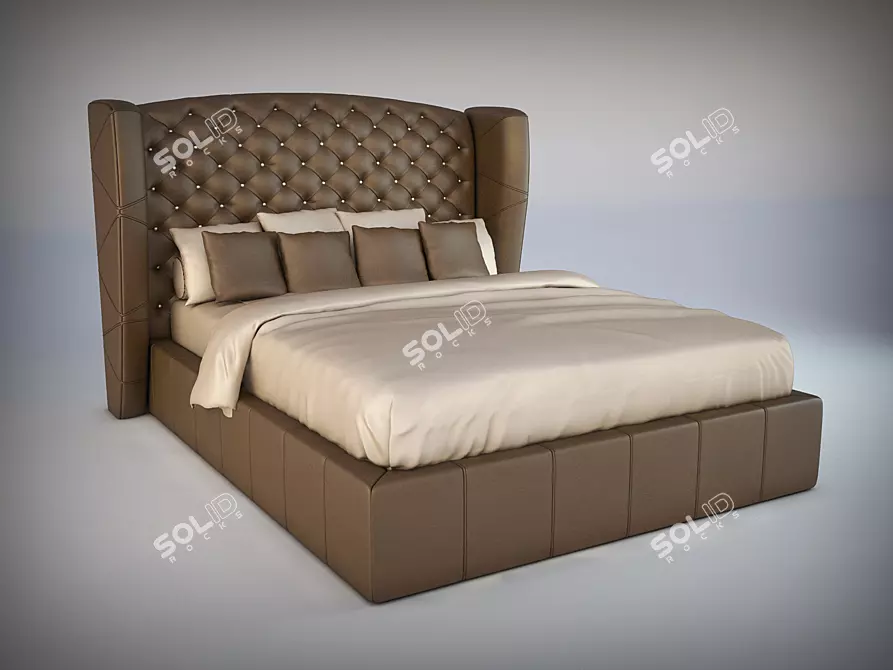 Dreamland Comfort Bed 3D model image 1