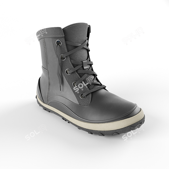 Peak's Path Mountain Boots 3D model image 1