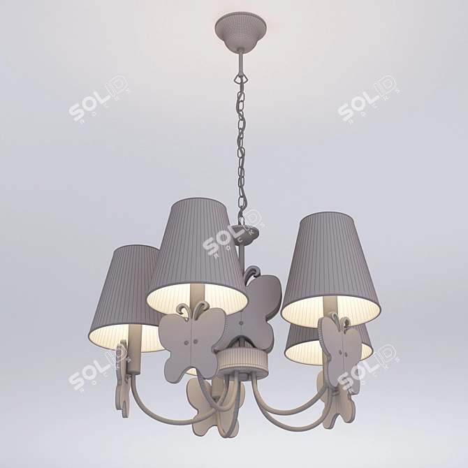 Elegant Bulgarini Chandelier MD8069 3D model image 2