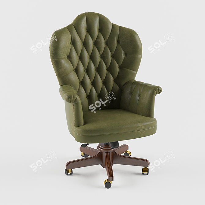 Luxury Office Chair: Origgi Salotti 3D model image 1