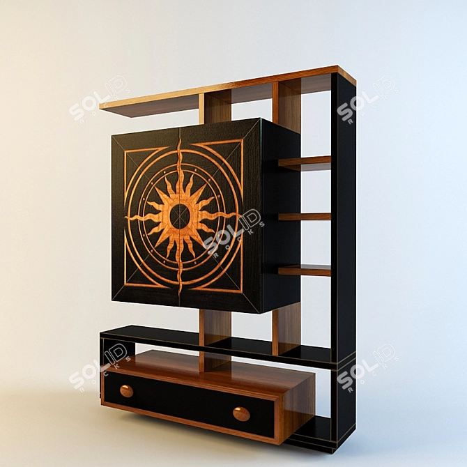 Vintage Wall Castellan 3D model image 1