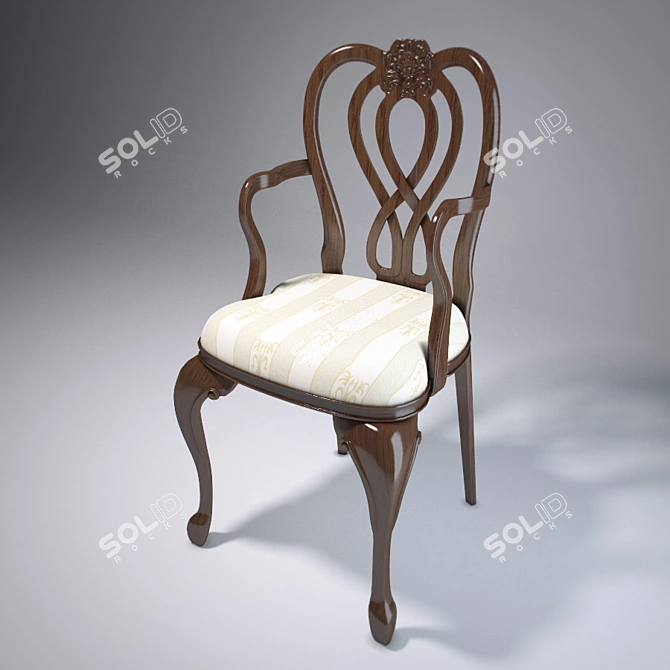 Royal Princess Chair 3D model image 1