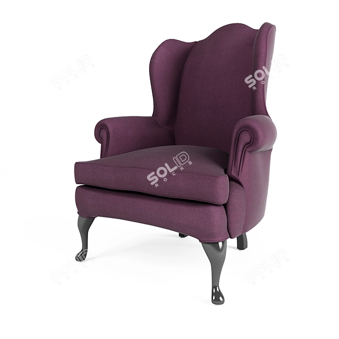 Classic Armchair by Fleming & Howland 3D model image 1