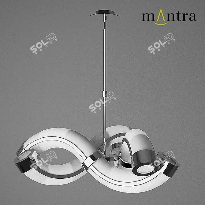 Mantra Guss Chandelier - Elegant Illumination 3D model image 1