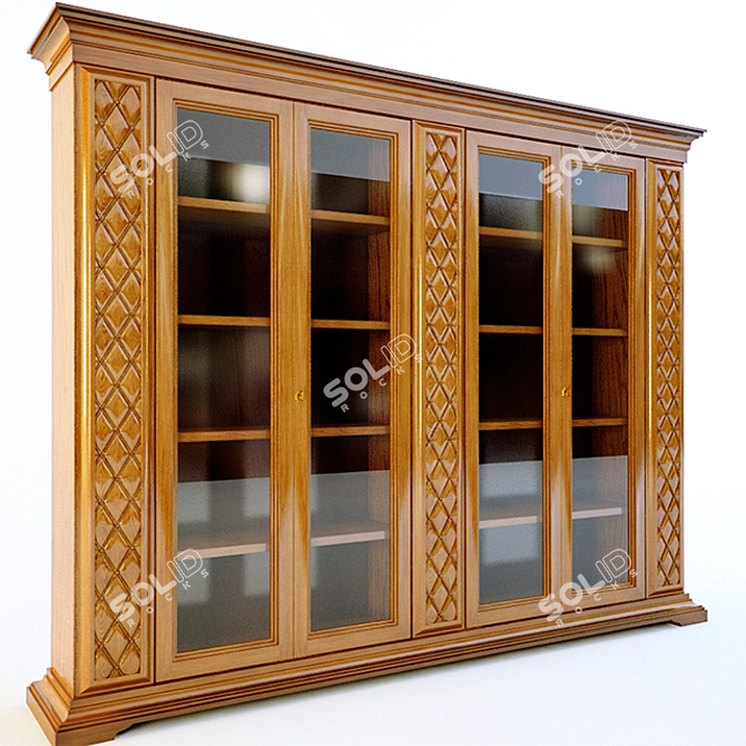 Phedra Bookcase: Bakokko Art. 1043V2 3D model image 2