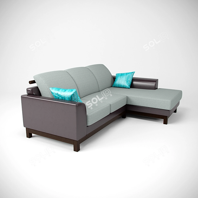 Elegant March 8 Sofa 3D model image 3