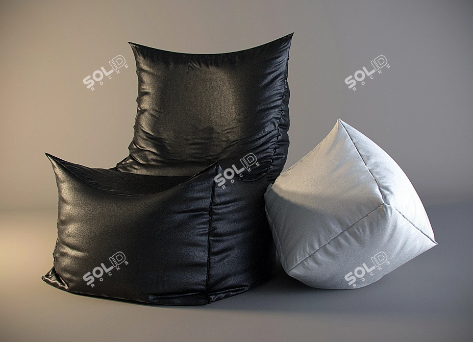 Cozy Ottoman Chair 3D model image 1