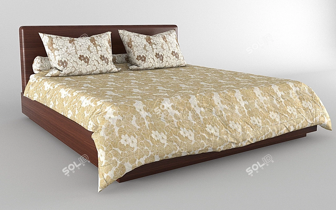 Dreamland Double Bed 3D model image 1