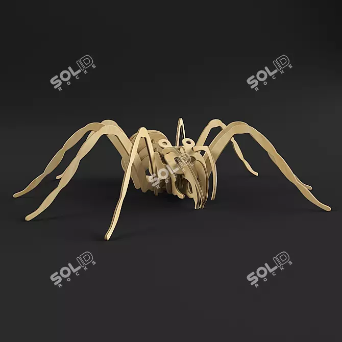 Wooden Spider Model Kit | 2011 & 2014 Versions 3D model image 1