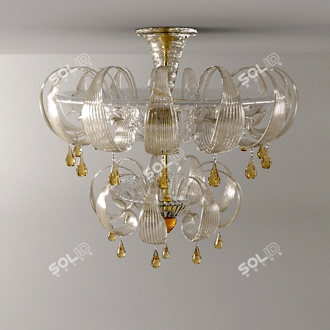 Luxury Sylcom Chandelier 1386/DP 3D model image 1