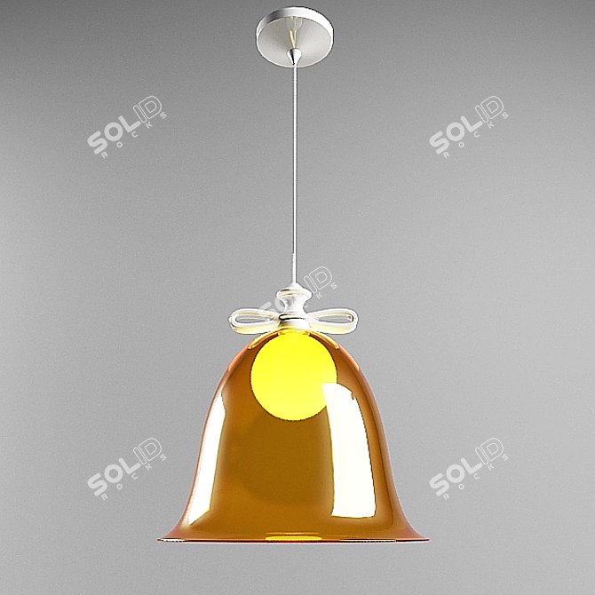 Elegant Bell Lamp 3D model image 1