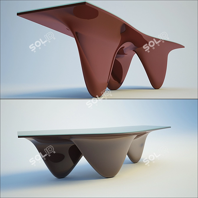 SleekTech Desk 3D model image 1