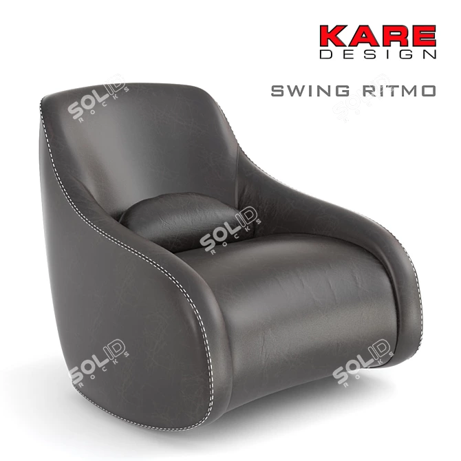 KARE Swing Ritmo: Modern Comfort in Compact Size 3D model image 1