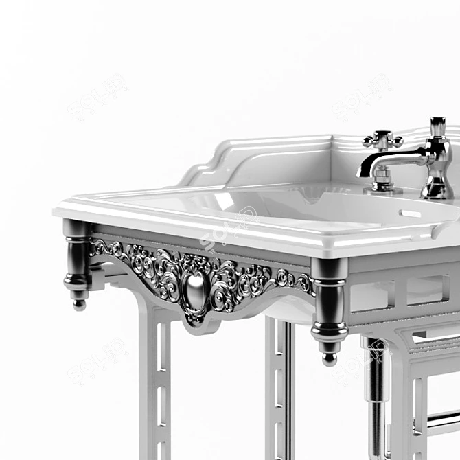 Title: Burlington Podstole Sink 3D model image 2