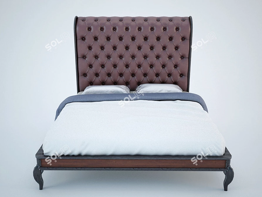 Classic Bed 3D model image 1