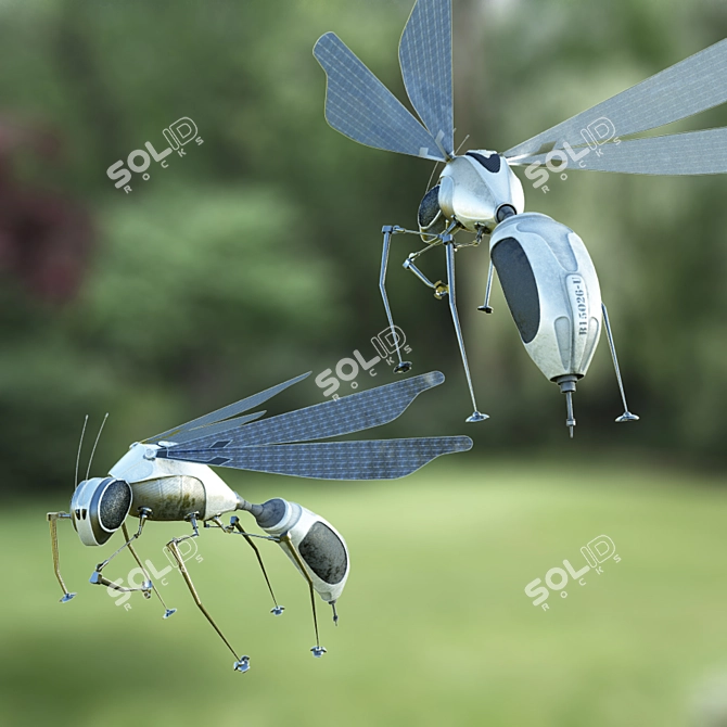 RoboWasp - Mechanical Insect Toy 3D model image 1