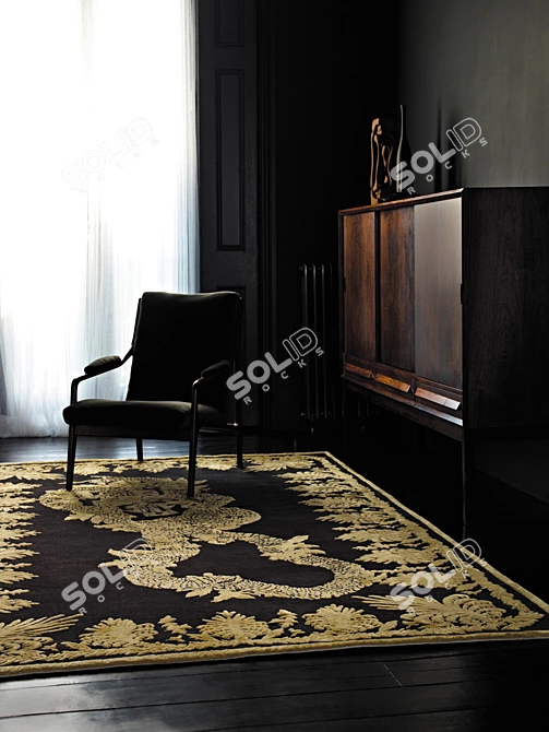 Luxury Alexander McQueen Rug 3D model image 2