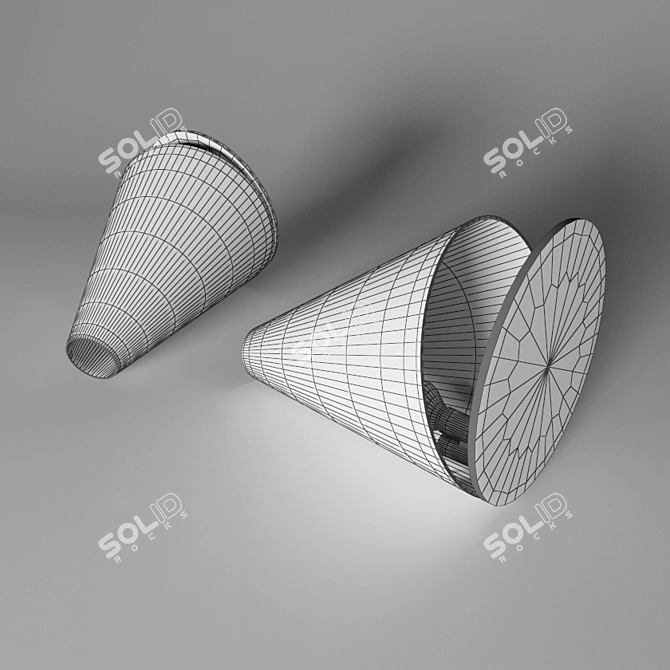 Davide Groppi Palpebra: Sleek Table Lamp 3D model image 2