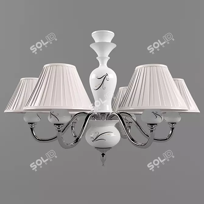 Elegant Crystal Chandelier: ARTE Lamp 3D model image 1