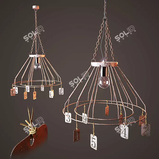 Canadian Loft Pendant Light 3D model image 1